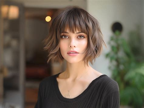 bangs short hair|short hair with bangs women.